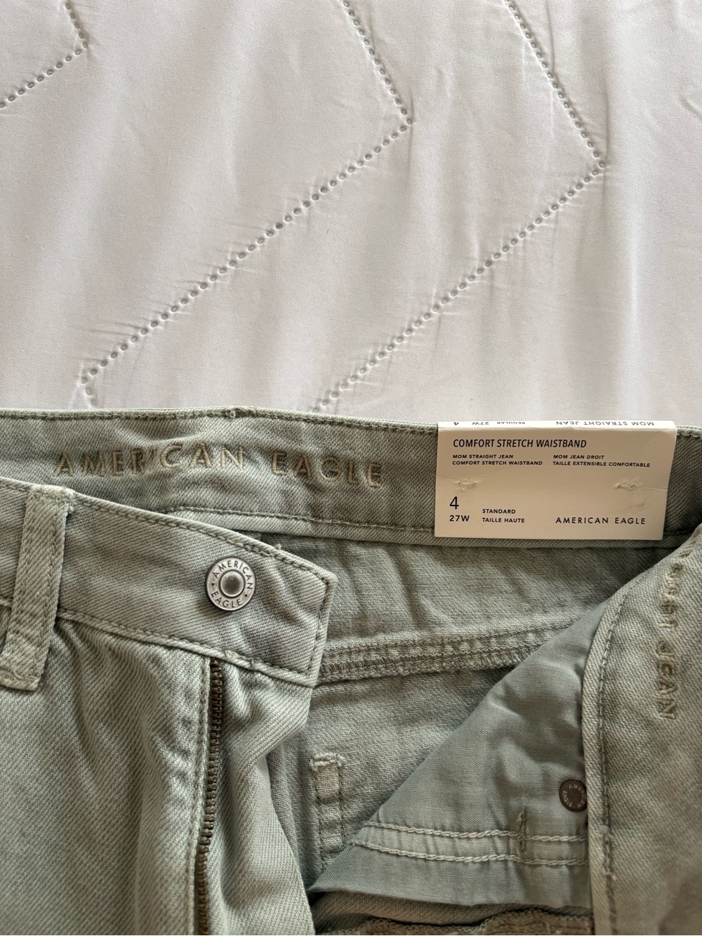 American Eagle Outfitters Light Sage Green Jeans
